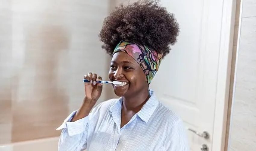 Brushing teeth